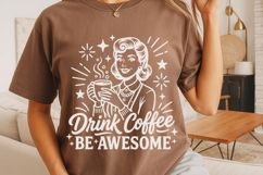 Drink Coffee Be Awesome Svg, Coffee Lover Svg, Coffee Svg. Product Image 4