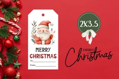 Cartoon Christmas Santa Claus Gift Tags Printable Product Image 3