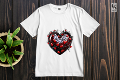 Dark Gothic Vine Heart Illustration PNG Product Image 2