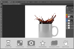 Mug Mockup With Splash Product Image 2