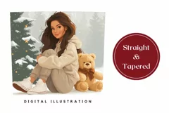 Winter Tumbler Wrap, Christmas Tumbler Sublimation Design Product Image 3