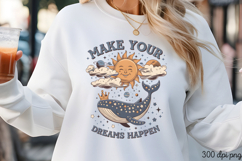 MAKE YOUR DREAMS PNG, Magic and Celestial Sublima Product Image 3