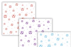 hand-drawn soccer ball digital papers Product Image 2