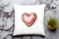 Lace Heart Clipart Sublimation PNG Product Image 3