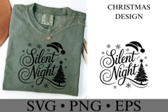 Silent Night Svg | Christmas svg | Shirt Svg Product Image 3