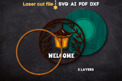Halloween Welcome SVG laser cut file for Glowforge Product Image 3