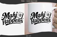 Mahjong quote png design for T-shirts Product Image 2