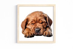 Cute Sleeping Dogs Clipart Product Image 3