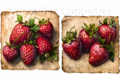 Strawberry, Strawberries, Ephemera, PNG, Clipart Product Image 3