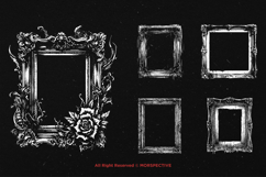 10 Bundle Dark Art Frame Vintage Horror Decor Scary Ornament Product Image 5
