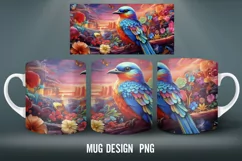 Bird of Eden Mug Wrap Sublimation Designs|Colorful Product Image 4