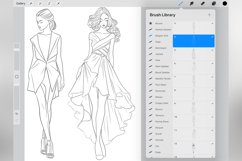 80 Procreate Elegant Girls Stamp Brushes Product Image 4