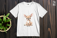 Cute Baby Deer Watercolor Clipart Sublimation PNG Product Image 2