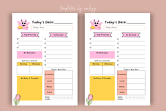 Cute Aesthetic Daily Planner Template Editable Canva Daily Product Image 3
