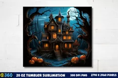 Halloween Tumbler Sublimation Wraps, Tumbler Halloween Product Image 3