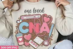 CNA One Loved PNG, Valentine Nurse Sublimat Product Image 1