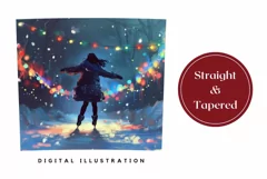 Christmas Tumbler Sublimation, Figure Skating Tumbler Design Product Image 3