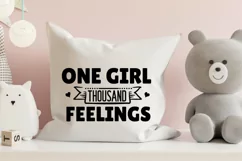 One girl Thousand Feelings SVG Design, Baby SVG Design Product Image 3