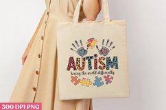 Autism_ Seeing the World PNG, Autism Sublimation PNG Product Image 3