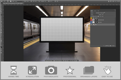 Metro Station Screen Mockup Product Image 2