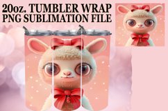 Winter 3D Christmas Characters 20oz Tumbler Wrap PNG Product Image 1