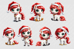 Adorable New Year&#039;s Ponies Clipart Set Product Image 3