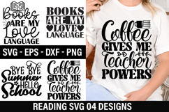 Reading SVG Design - Books Are My Love Language Product Image 1