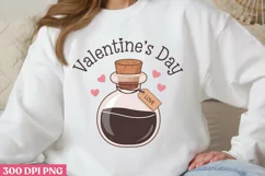 Valentine's Day PNG, Retro Valentine Sublimation PNG Product Image 1
