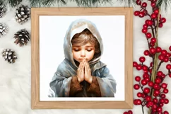 Christmas Baby Jesus Watercolor Clipart, Christmas Baby Jesu Product Image 3