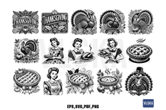 Thanksgiving Vector SVG Bundle Product Image 2