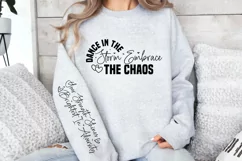 Dance in the storm embrace the chaos Sleeve SVG Product Image 3
