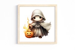 Watercolor Cute Ghosts Clipart Product Image 3