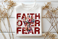 Faith over Fear Christian PNG Product Image 1