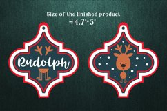 Santa&#039;s reindeers-Christmas Arabesque Ornaments Bundle Product Image 3