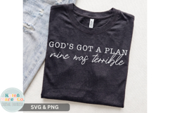 God's Got a Plan SVG PNG | Christian SVG | Bible Verse SVG Product Image 2