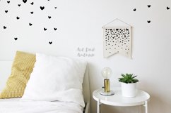 Falling hearts background clipart, Hearts svg and dxf design Product Image 3