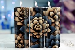 Flowers Tumbler Wrap Sublimation, 20oz Tumbler Wrap Product Image 1