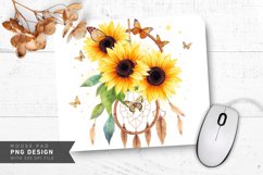 Artistic Nature Charm Mouse Pad PNG Design Product Image 1