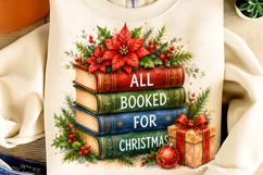 All Booked for Christmas PNG Clipart, Merry Christmas PNG Product Image 3