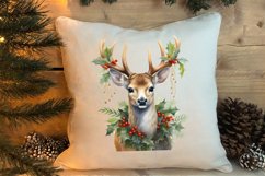 Watercolor Christmas Deer Sublimation Bundle, Christmas Deer Product Image 3