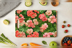Geranium Flower Garden Cutting Boards sublimation Design Product Image 3