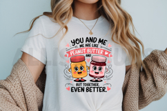 Peanut Butter And Jelly Cartoon Cute Couple Vector Product Image 3
