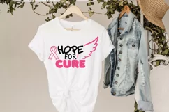 Hope for cure svg, Angel wings svg, Ribbon svg, Cancer svg, Product Image 2