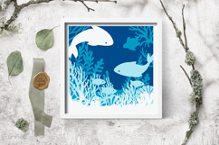 Layered paper cut sea / Layered paper cut sea SVG Product Image 3