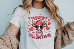 Highland Cow Howdy Valentine Sublimation PNG Design Product Image 3