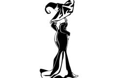Witch Woman Svg/Png/Jpg/Ai/Vector Woman/Halloween design Svg Product Image 3