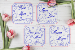 Mothers Day coaster svg, Mom day gift laser cut Product Image 3