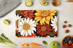 Daisy &amp; Sunflowers Cutting Boards sublimation Design Product Image 3
