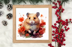Pets Love Christmas Watercolor Clipart, Christmas PNG Product Image 3