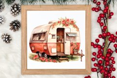 Watercolor Caravan Clipart, Caravan Clipart, Caravan Product Image 3